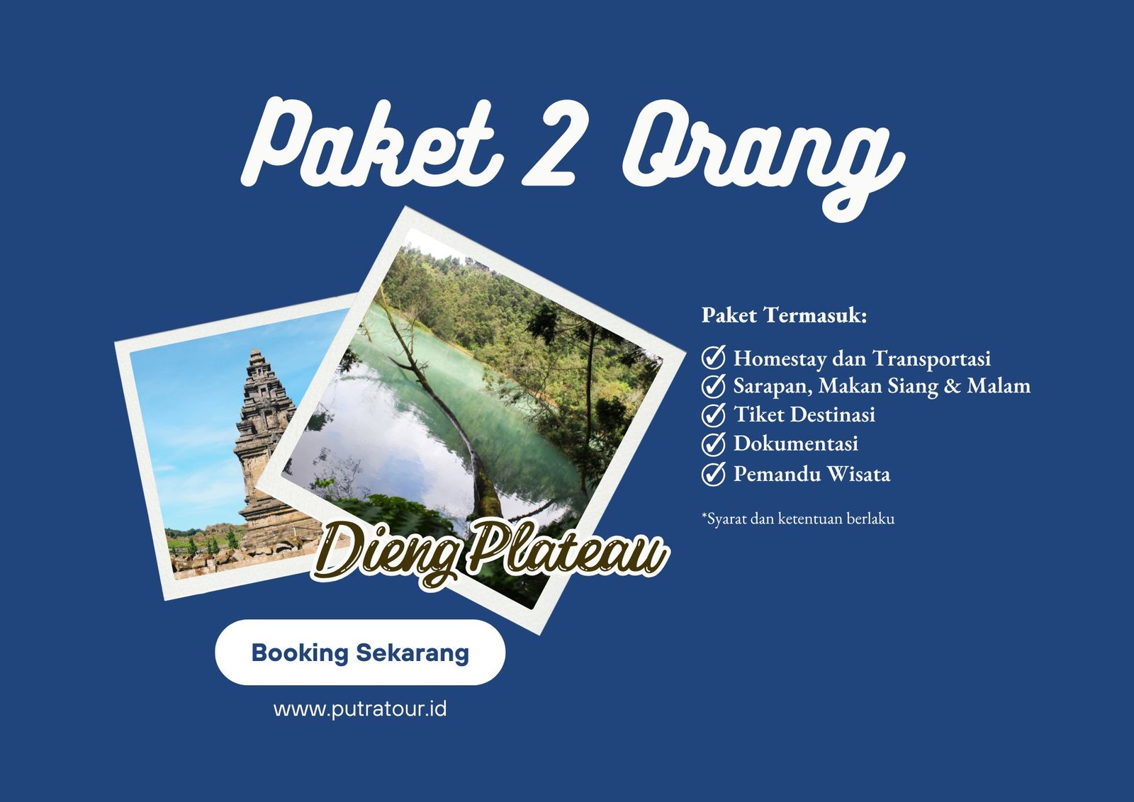 Paket Wisata Dieng untuk 2 Orang – Private Trip, Fleksibel, dan Fasilitas Lengkap